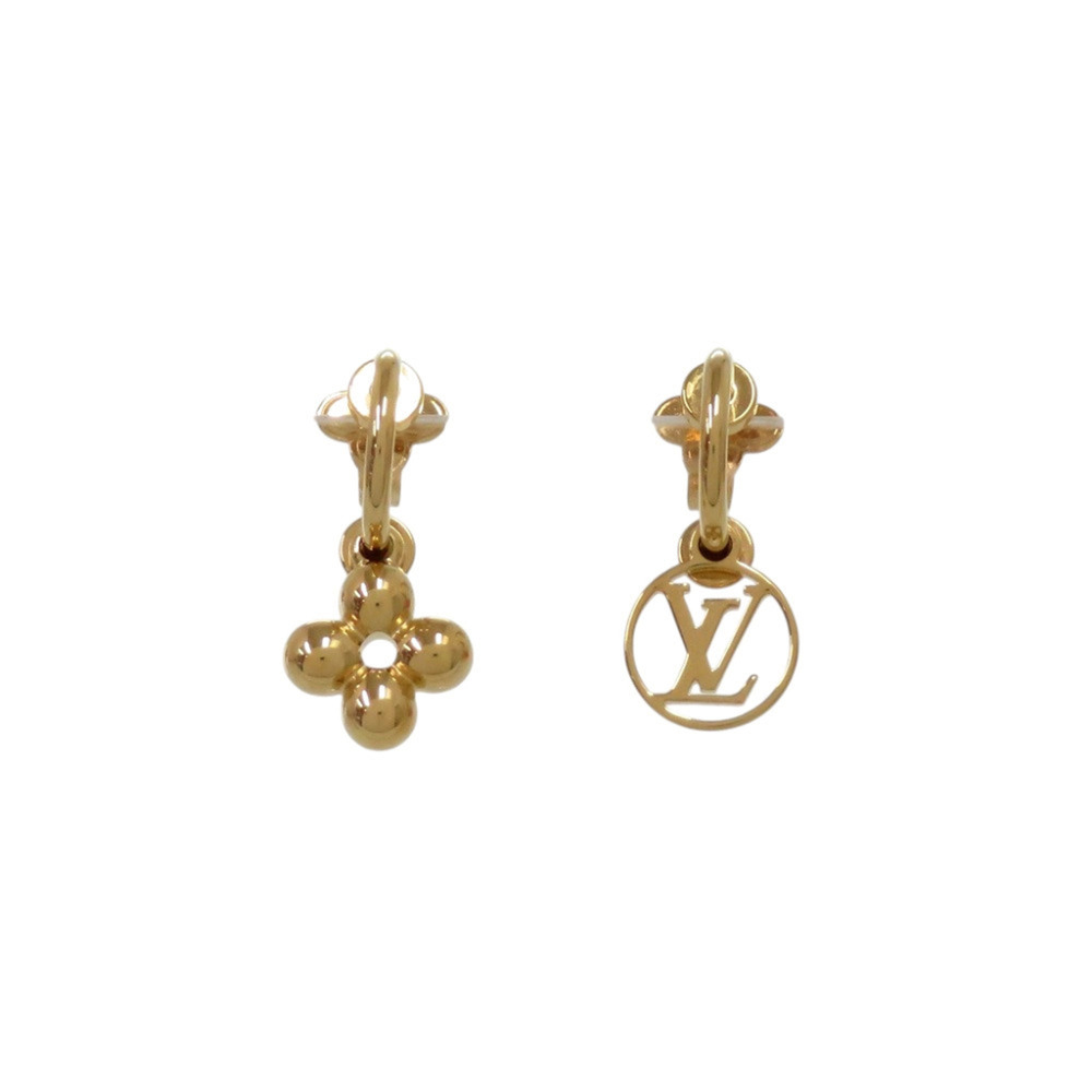 Louis Vuitton Blooming Earrings M64859 Metal Gold LV 0317 LOUIS VUITTON